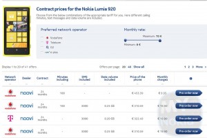 Nokia Lumia 920 available on Pre-order in Germany with Vodafone, O2, T-Mobile and e-plus.