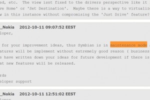Symbian in Maintenance mode? Or crossed wires?