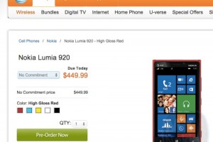 AT&T sells contract free Nokia Lumia 920 for $449.99! Bargain!