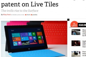 Microsoft sued for Live Tiles