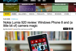 Weekend Read: Engadget’s Nokia Lumia 920 Review