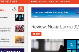 TheNextWeb’s Nokia Lumia 920 Review – a joy to use, a smartphone that stands out on merit!