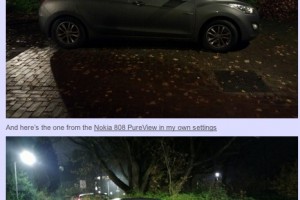 Nokia 808 PureView vs Nokia Lumia 920 low light