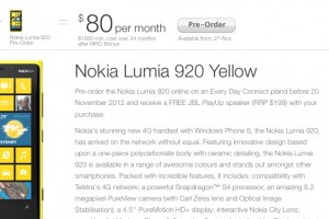 Lumia 920 launches Nov 29 in Australia; Pre-Order for Free JBL