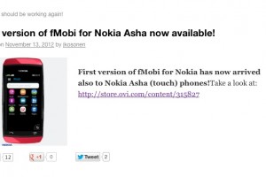 FMobi now available for Asha Touch devices