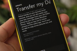 Transfer My Data app (Nokia WP8) updated V2.1.1.4