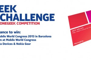 Win a free trip to MWC 2013 and customised Nokia Lumia devices and Nokia Gear (Free 920 successor :P?) Lumia Geek 8 Week Challenge