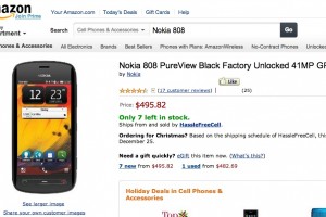 Nokia 808 PureView drops under $500 at Amazon (US)
