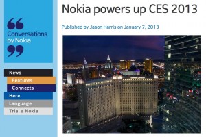 NokConv: Nokia powers up CES 2013 #NokiaPoweredMeUp