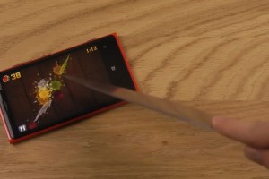 Video: Fruit Ninja with a Knife and Nokia Lumia 920
