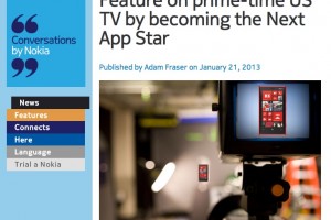 NokConv: Feature on prime-time US TV by becoming the Next App Star