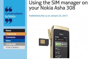 NokConv: Using the SIM manager in your Dual SIM Nokia Asha 308