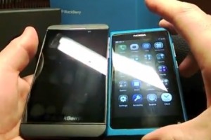 Video: BlackBerry Z10 and Nokia N9 MeeGo Swipe UI similarities with BB10