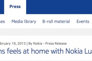 Press Release: Foxtons feels at home with Nokia Lumia