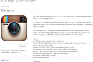 Instagram for WP coming in May says quite possibly fake source