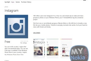 Windows Phone Store Link to Instagram?