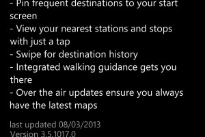 HERE Transit updated to v3.5.1017.0