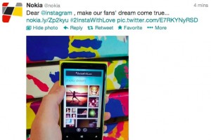 @Nokia fans loving #2InstaWithLove, Nokia putting more ‘pressure’ on @instagram to bring it to Lumia