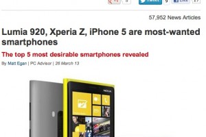 PC Advisor crowns Nokia Lumia 920 as most desirable smartphone