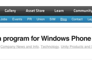 Windows Phone 8 apps get Unity 4 Beta programme