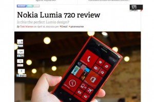 TheVerge reviews the Nokia Lumia 720 – “The Lumia Design I’ve been waiting for”