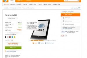 Nokia Lumia 920 Free on AT&T