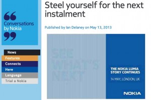 Nokia reminds you about tomorrow’s event. Recommends you to ‘steel’ yourself for the next installment