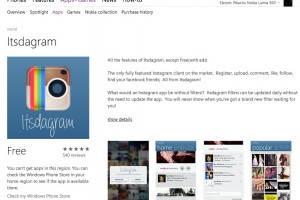 Itsdagram Free Instagram app available on Windows Phone store