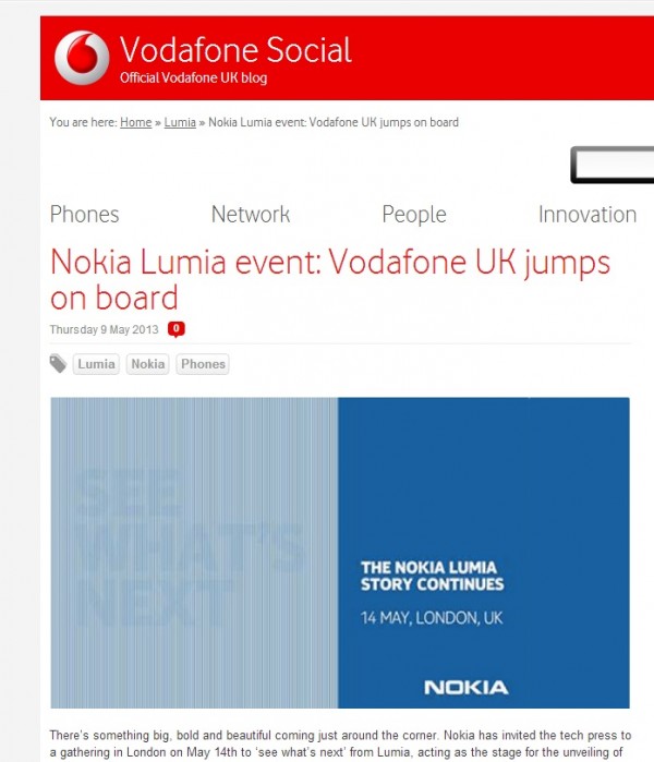 vodafone nokia lumia