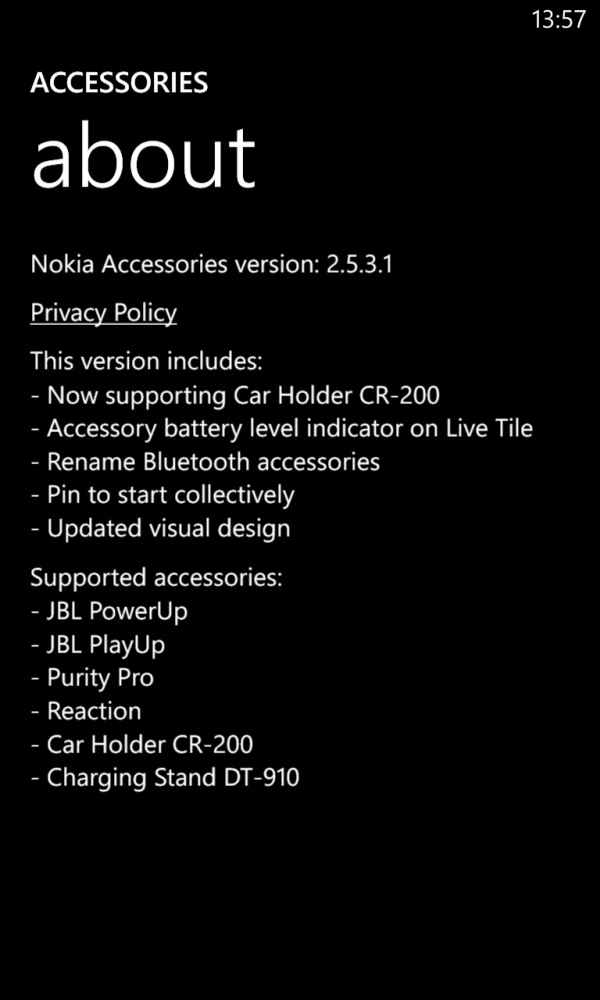 Lumia Accessories 2.5.3.1