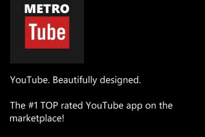 Lumiappdates: Metrotube, YouTube player updated