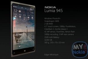 MyDreamNokia #91: Sexy Nokia Lumia 945 PureView, 41MP f/2.0 – 925/920 inspired