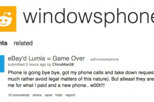 WP8 Blue eBay Nokia Lumia 920 recovered by MS