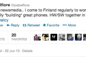 Joe Belfiore in Finland to work WITH Nokia on building great phones, NOT acquisition by MS.