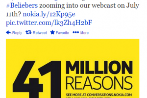 Nokia makes fun of Beliebers to promote EOS