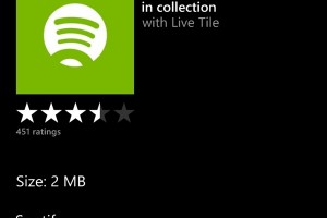 Spotify Update available in Store