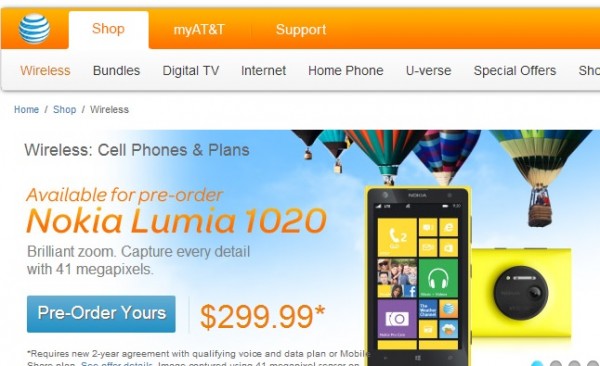 PREORDER NOKIA LUMIA 1020