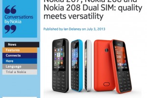 Nokia Launches new splash-proof 3.5G Nokia 207 and Nokia 208 (+Dual SIM variant) – perfect secondary handset?