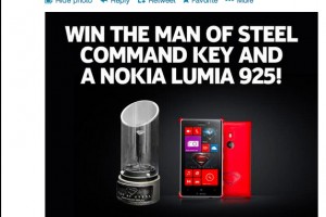 Retweet @NokiaUS To Win Man Of Steel Prop and Nokia Lumia 925 with Superman wireless charging shell.