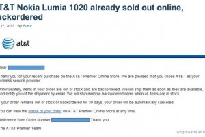 Nokia Lumia 1020 ‘sold out’ at AT&T?