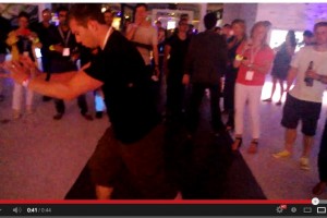 Nokia’s Adam Giles bustin’ a move at #ZoomParty (filmed on Nokia Lumia 925 – OIS test)