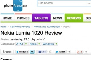 PhoneArena: Nokia Lumia 1020 – “Details are astoundingly sharp! Frankly, its quality is unrivaled at the moment!”
