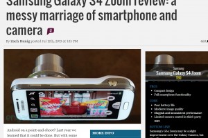 Engadget: Samsung SIV Zoom ‘Messy Marriage of Smartphone and Camera’ – might want to hold out for Nokia Lumia 1020
