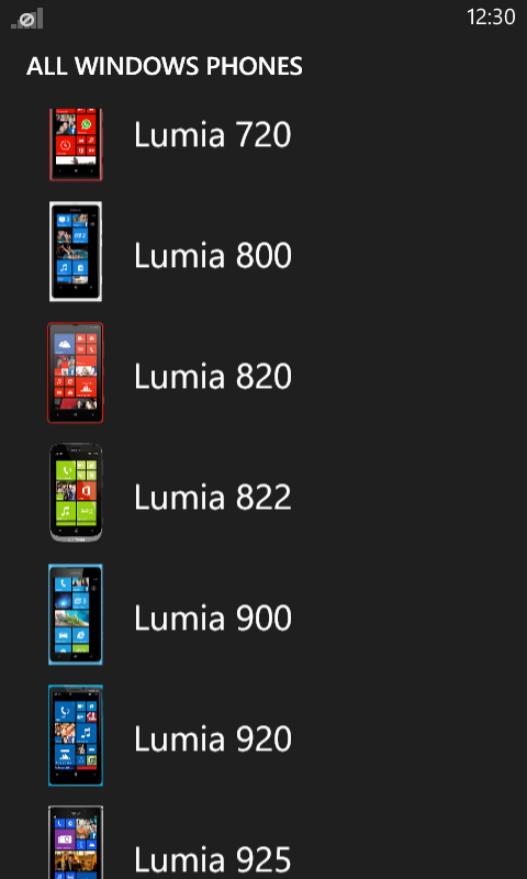 Insider app lumia list