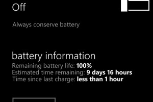 9 days and 16 hours battery life remaining…