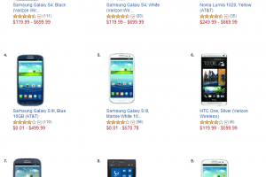 Amazon’s One Day Lumia 1020 Sale Pushes it to #3 in Top Selling Phones