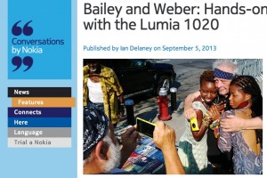 World Respected Photographers, David Bailey and Bruce Weber capturing the moment with Nokia Lumia 1020