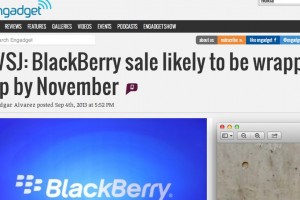 BlackBerry Sale to be wrapped up by November?