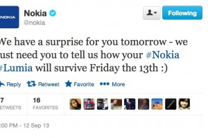 Surprise from Nokia for Friday 13th?