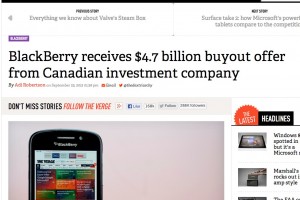 $4.7 Billion Buyout Offer for BlackBerry?